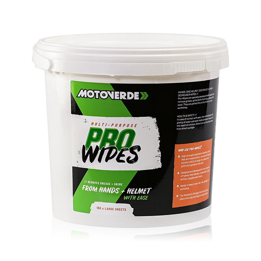 Motoverde Pro-Wipes 150 X Wipes